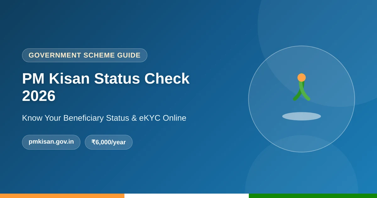 Check PM Kisan beneficiary status online 2026 guide