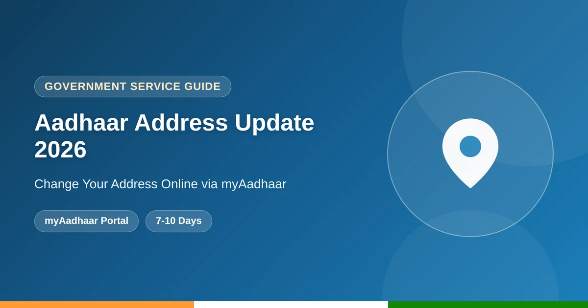 Update Aadhaar card address online 2026 guide