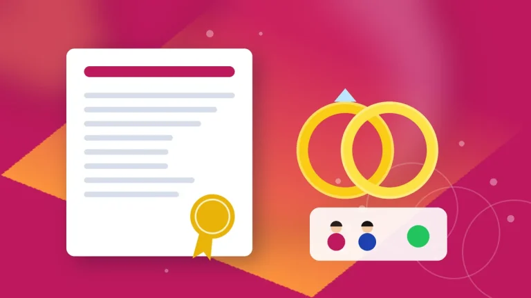 kerala marriage registration online illustration